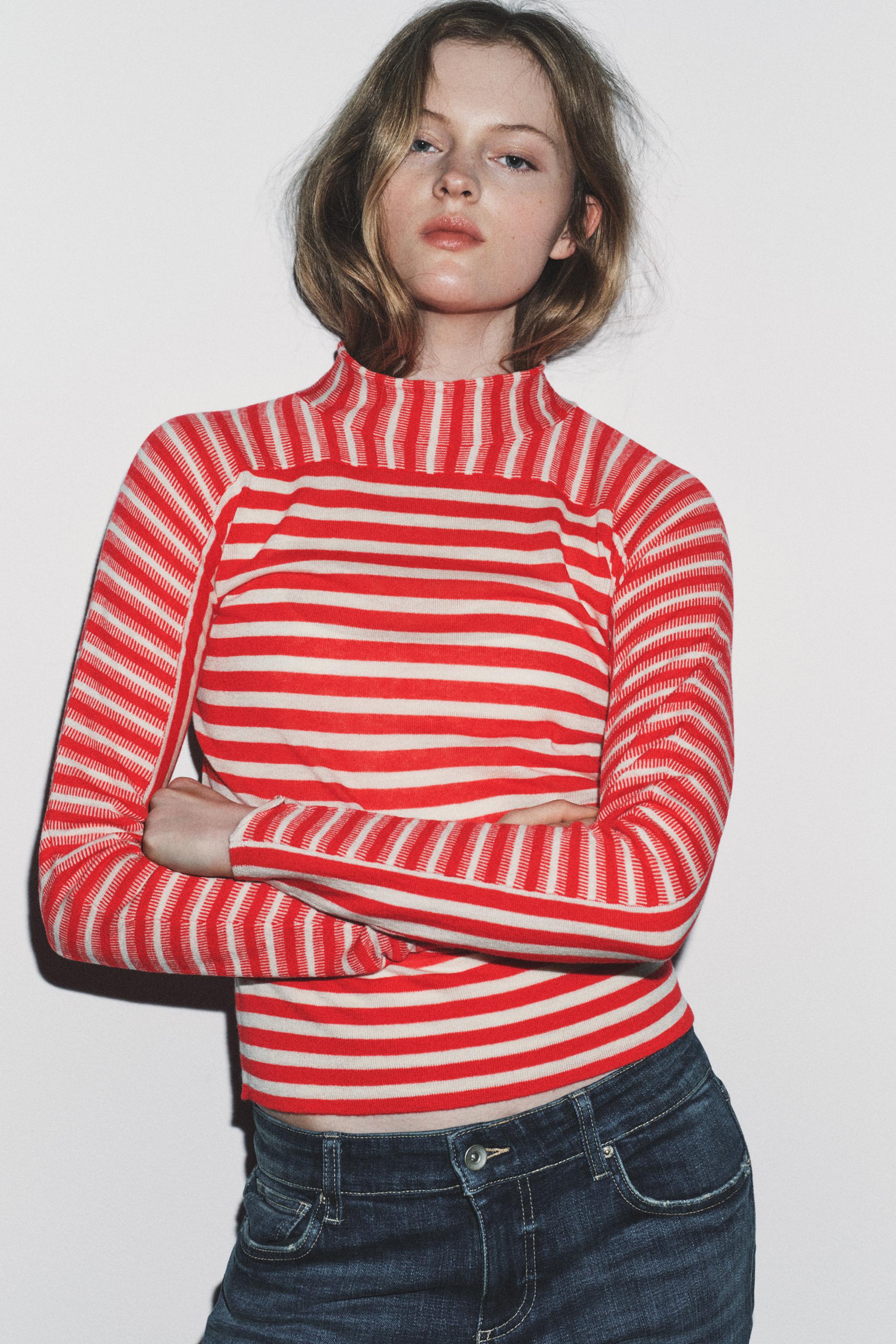 STRIPED WOOL JUMPER
